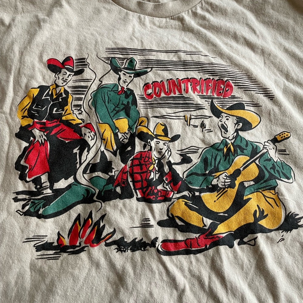 Vintage graphic tee, cowboy “countrified”